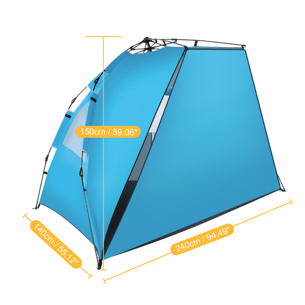 Outdoor Camping Fiberglass Pole Oxford Cloth Beach Tent - Craze Trends