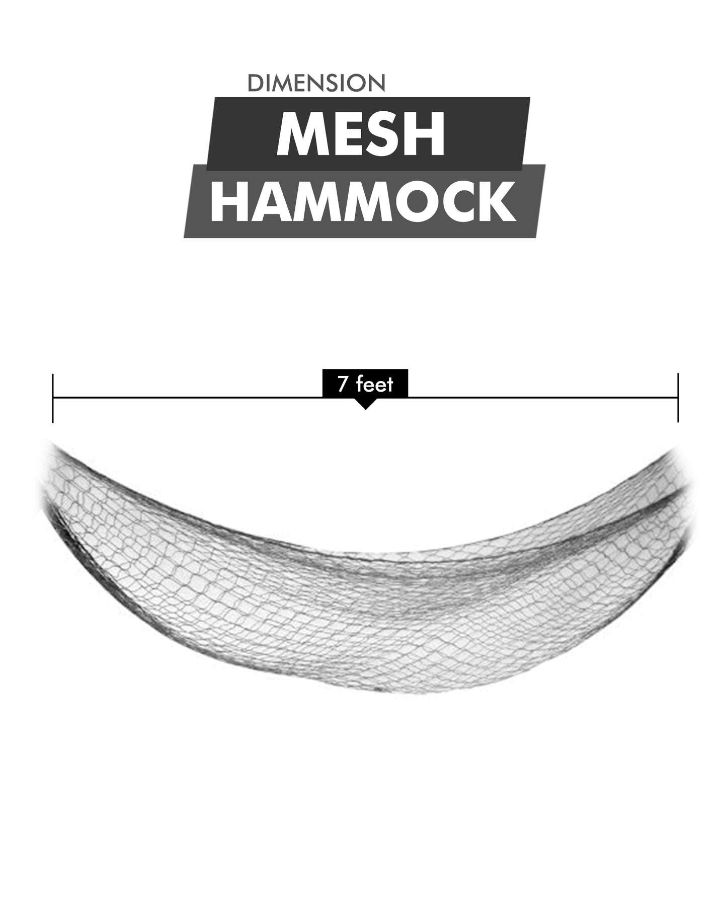 7ft Nylon Hammock - Portable and Easy to Set Up - Holds up to 220LBs - Craze Trends