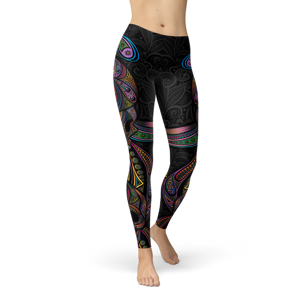 Womens Sugar Skull Leggings - Craze Trends