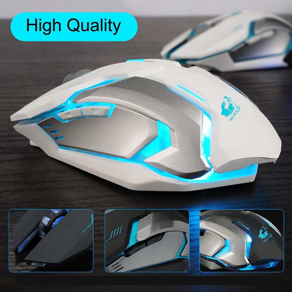 Ninja Dragon Stealth 7 Wireless Silent LED Gaming Mouse - Craze Trends