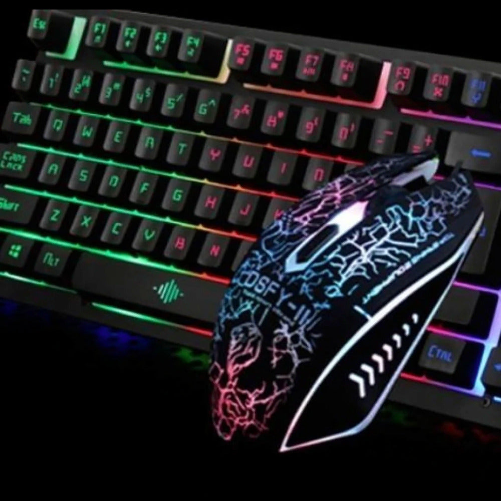 Ninja Dragons Z4 104 Keys LED Flame Gaming Keyboard with 2000 DPI - Craze Trends