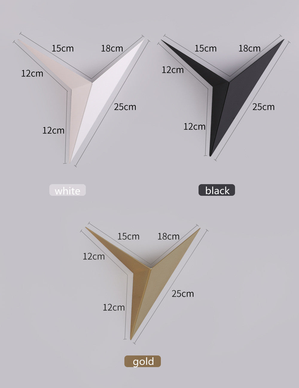 Wall Lamp Modern Minimalist Triangle Shape Led Wall Lamp Door Light