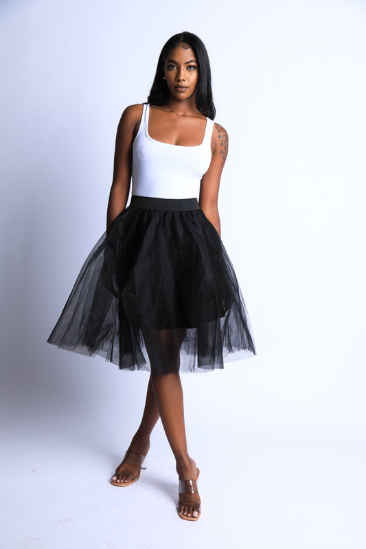 Tutu Tulle Knee Length A Line Ballet Dance Prom Party Layers Skirt - Craze Trends