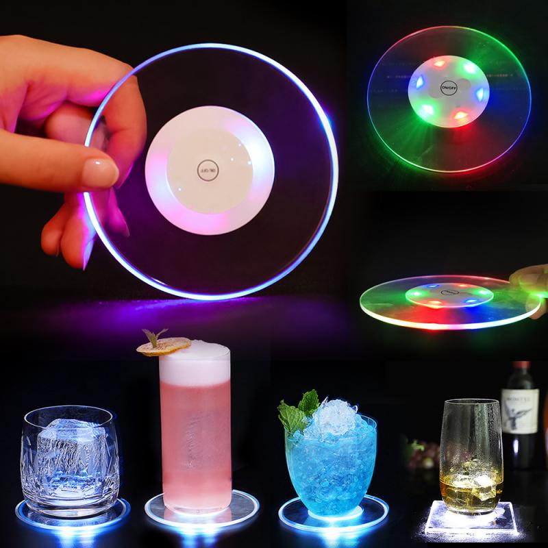 Acrylic LED Light Coaster Cocktail Flash Base - Craze Trends