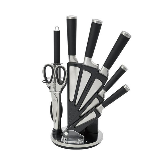 KITCHEN KING Stainless Steel Kitchen Knife Set-Black - Craze Trends