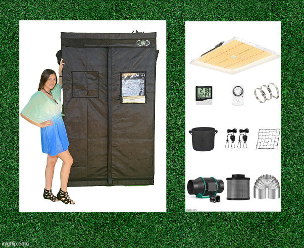 2'x4' Hydroponics Grow Tent Kit - 8 Plant - Craze Trends