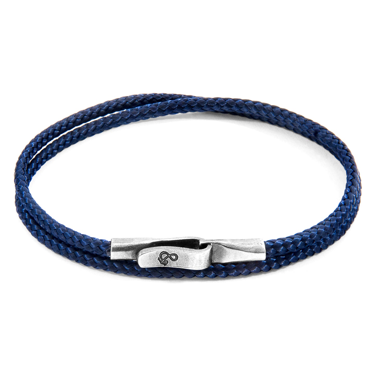 Navy Blue Liverpool Silver and Rope Bracelet - Craze Trends