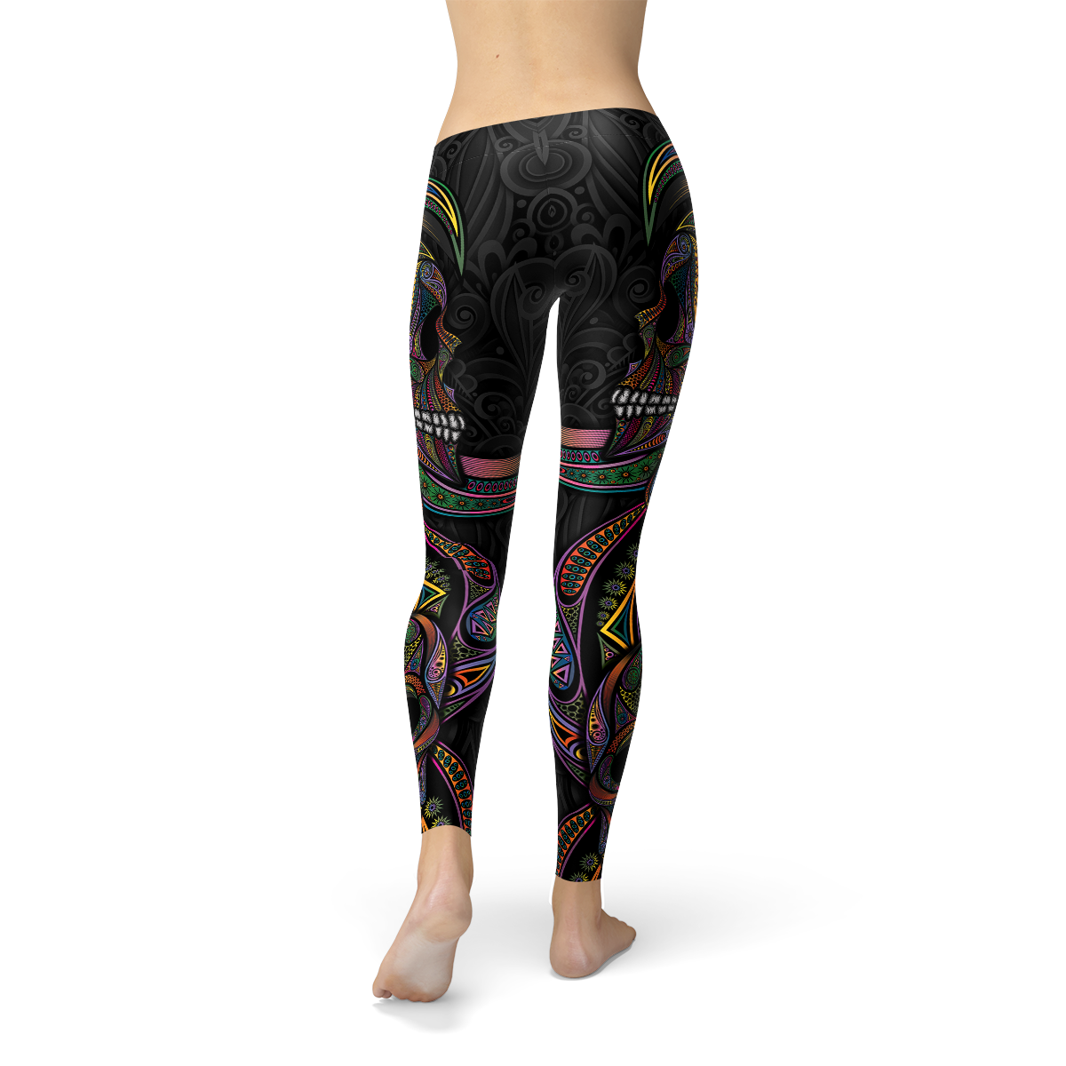 Womens Sugar Skull Leggings - Craze Trends