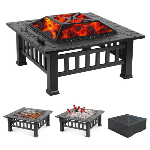 Upland Charcoal Fire Pit Ice Pit Outdoor Fire Pit with Cover