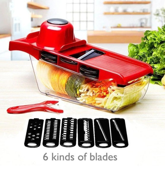 Stainless Steel 6 Blades Vegetable Slicer - Craze Trends