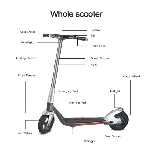 Porsche Silver Wing High-End 10inch design scooter