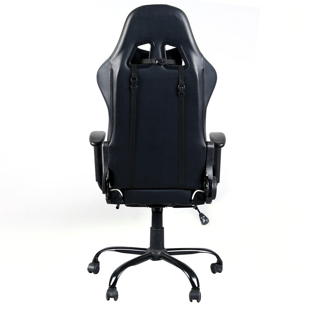 Swivel Chair Racing Gaming Chair Office Chair with Footrest Tier - Craze Trends