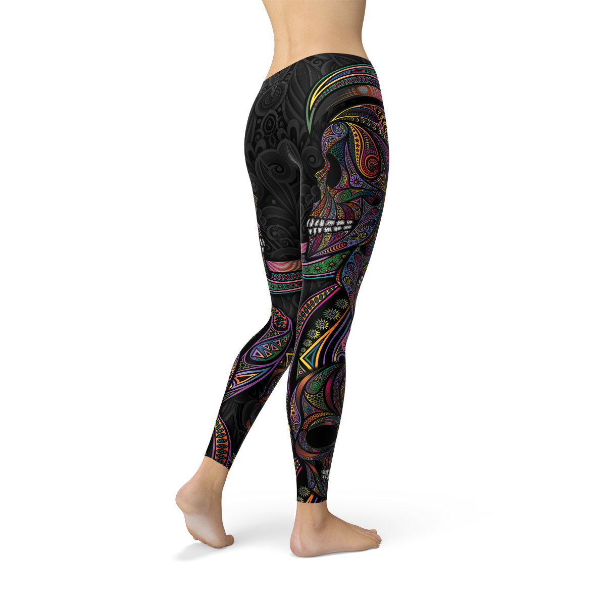 Womens Sugar Skull Leggings - Craze Trends