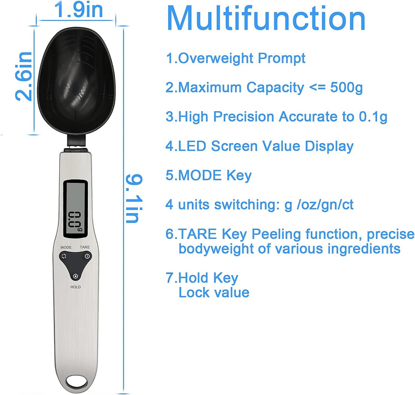 Kitchen Electronic Measuring Spoon Food Scale Digital Spoon Scale - Craze Trends