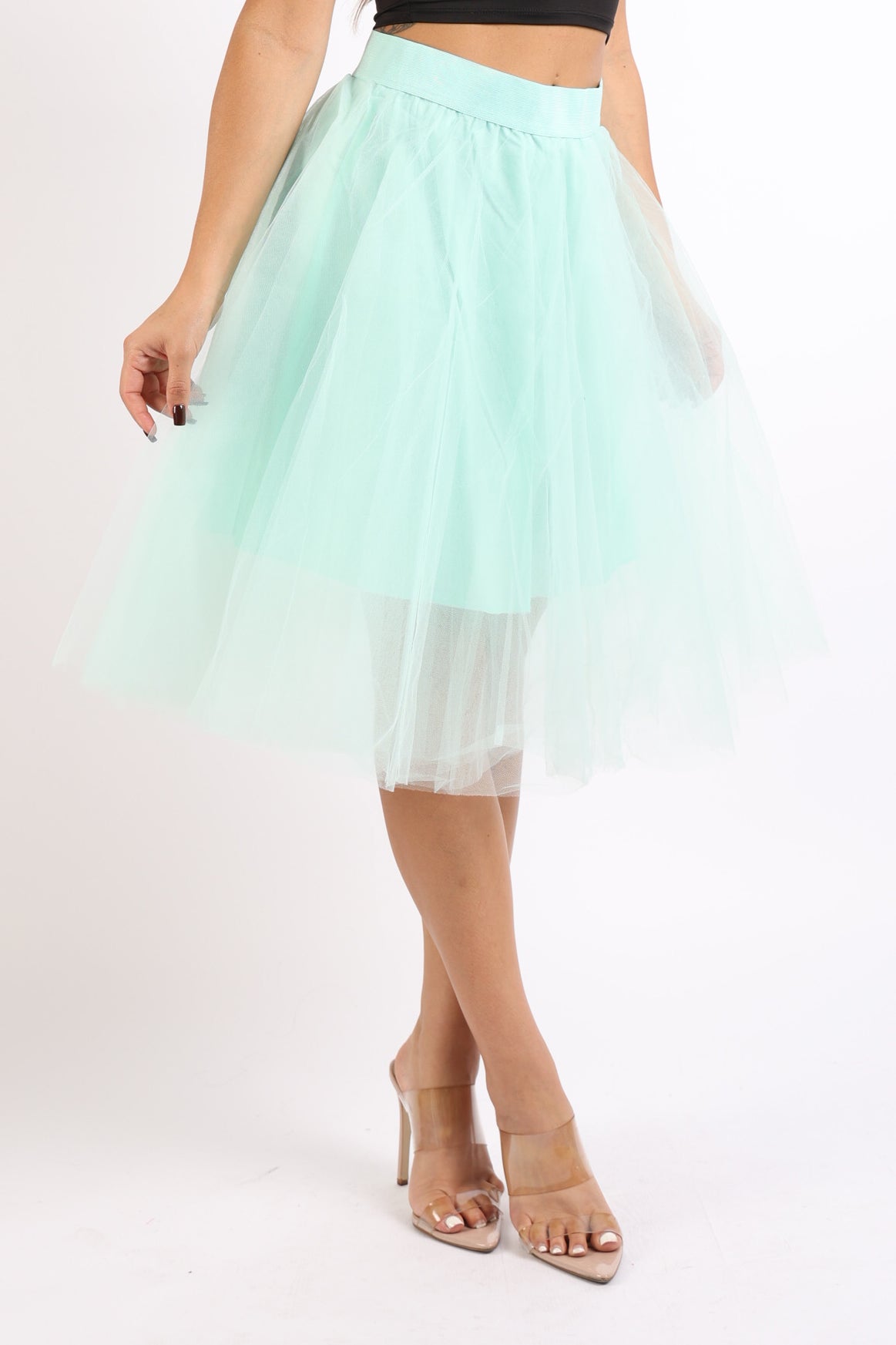 Tutu Tulle Knee Length A Line Ballet Dance Prom Party Layers Skirt - Craze Trends