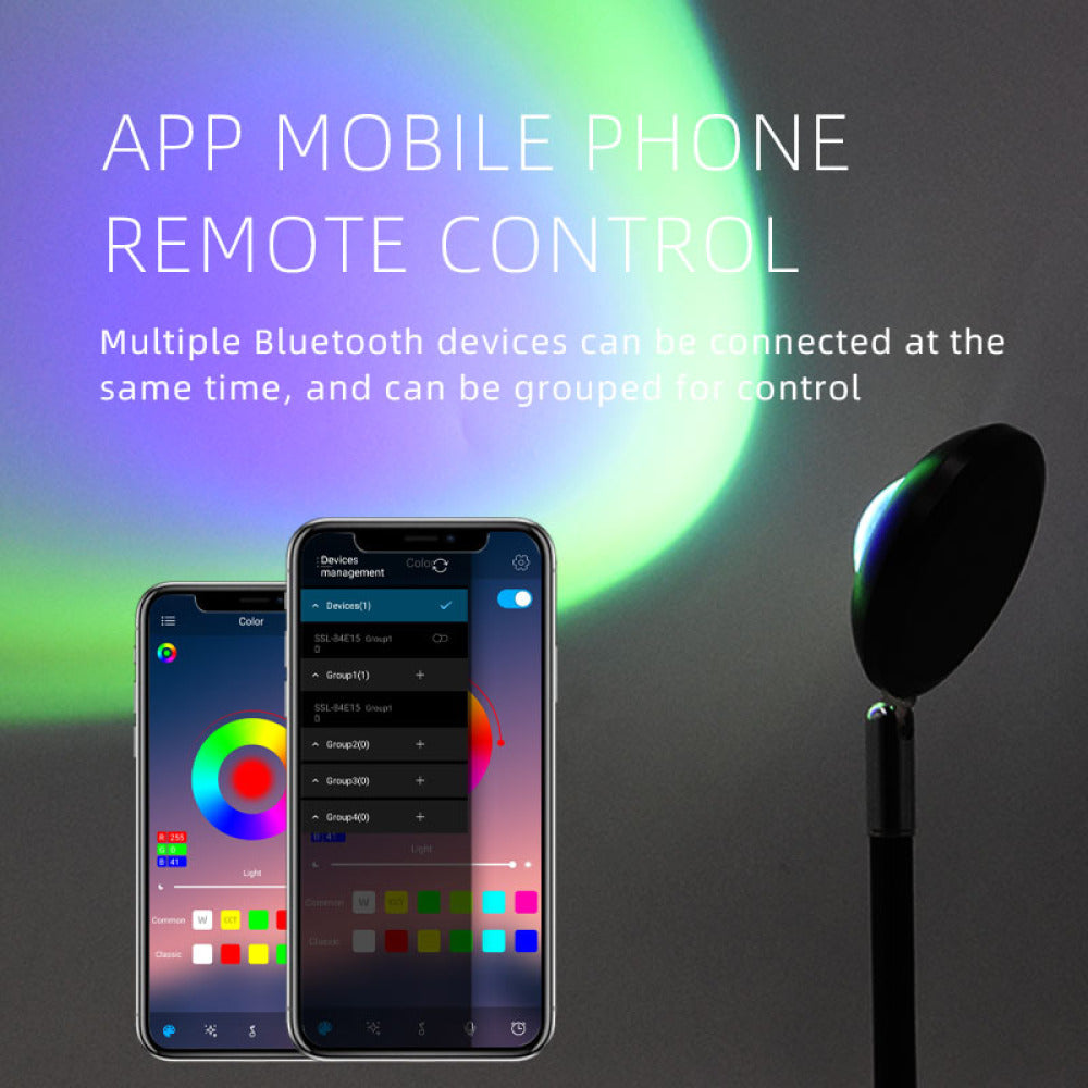 APP/Remote Control Sunset Lamp Rainbow Sunset Lamp - Craze Trends