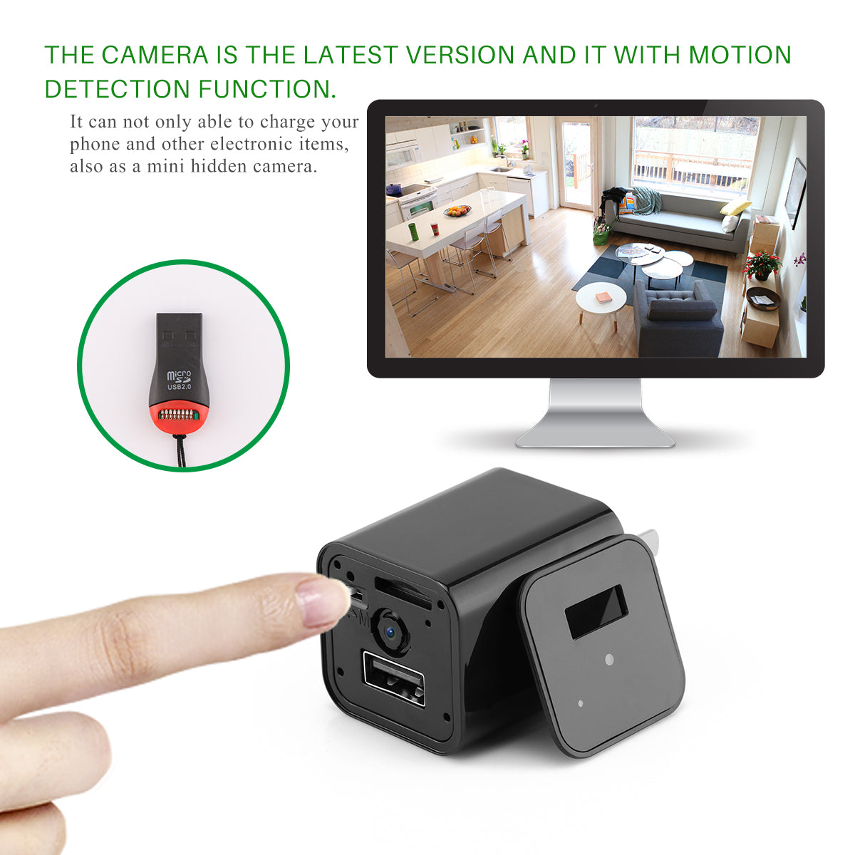 HD 1080P Hidden Camera USB Charger Home Security - Craze Trends