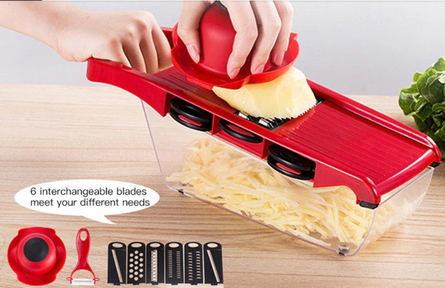 Stainless Steel 6 Blades Vegetable Slicer - Craze Trends