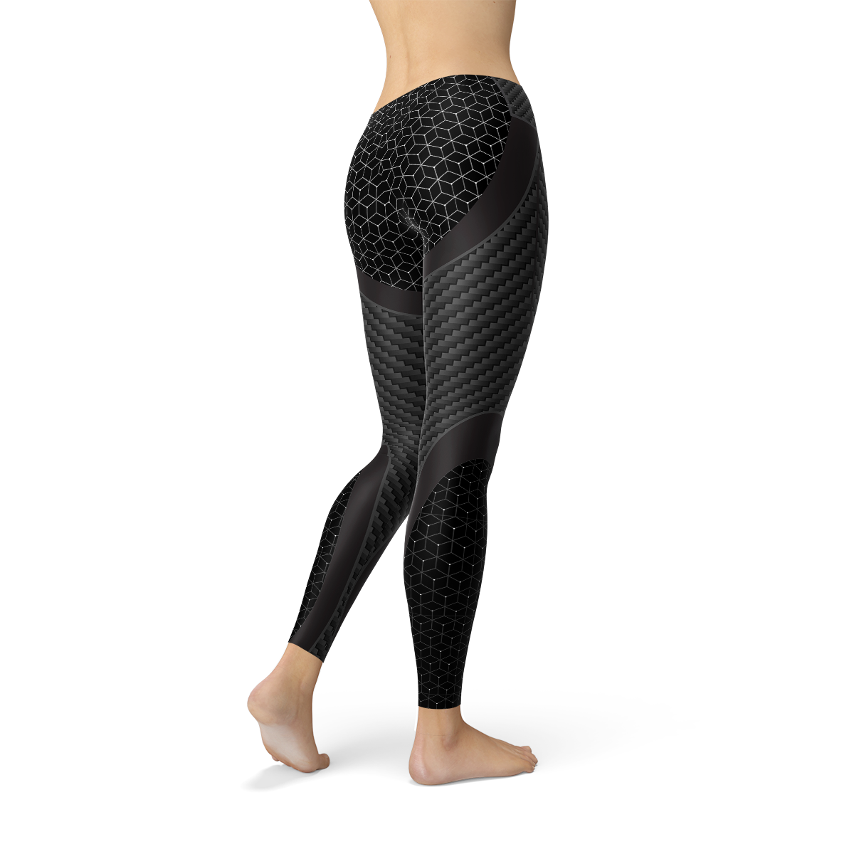 Womens Carbon Fiber Sports Leggings - Craze Trends