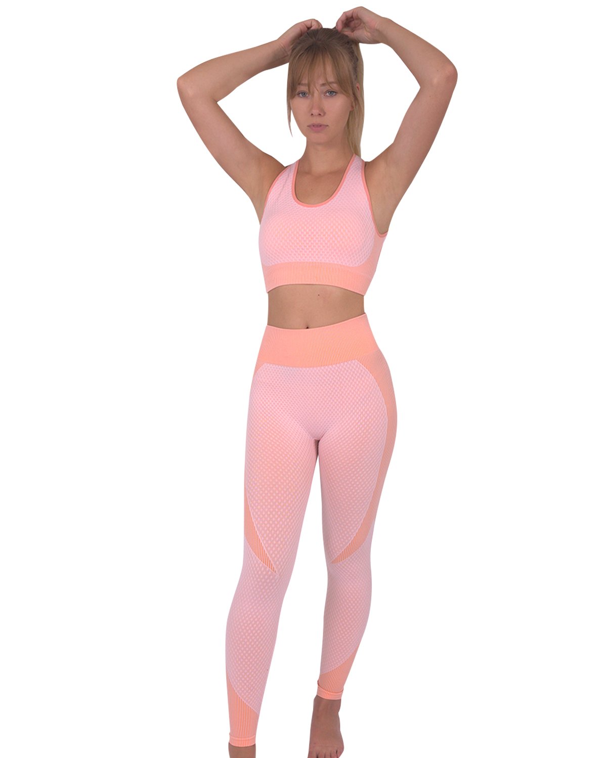 Trois Seamless Sports Bra - Pink - Craze Trends