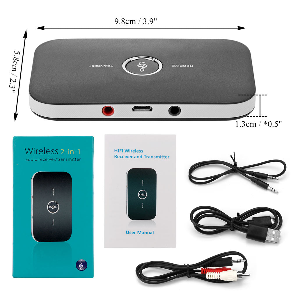 2 in 1 Bluetooth 4.1 Audio Transmitter & Receiver - Craze Trends