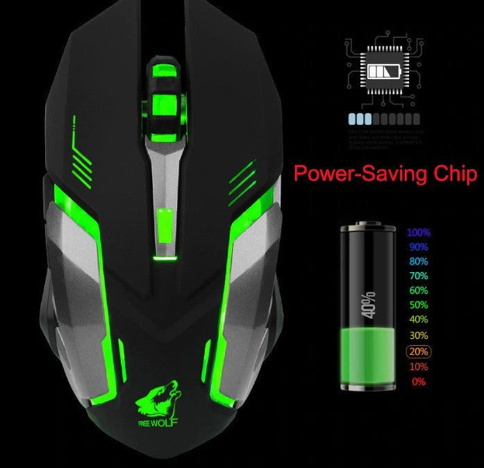 Ninja Dragon Stealth 7 Wireless Silent LED Gaming Mouse - Craze Trends