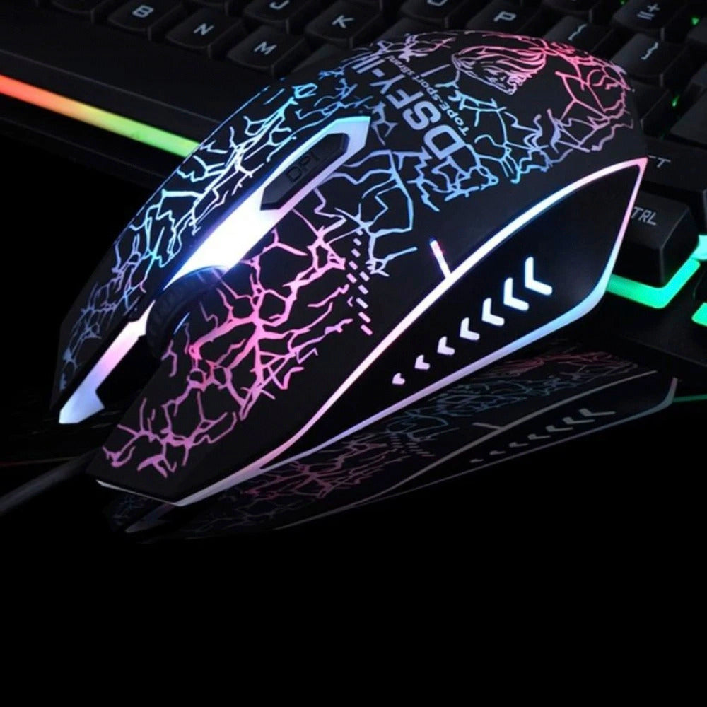 Ninja Dragons Z4 104 Keys LED Flame Gaming Keyboard with 2000 DPI - Craze Trends