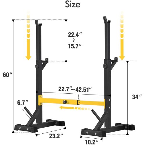 Squat Rack Stand Barbell Free Press Bench Home Gym Dumbbell Racks - Craze Trends