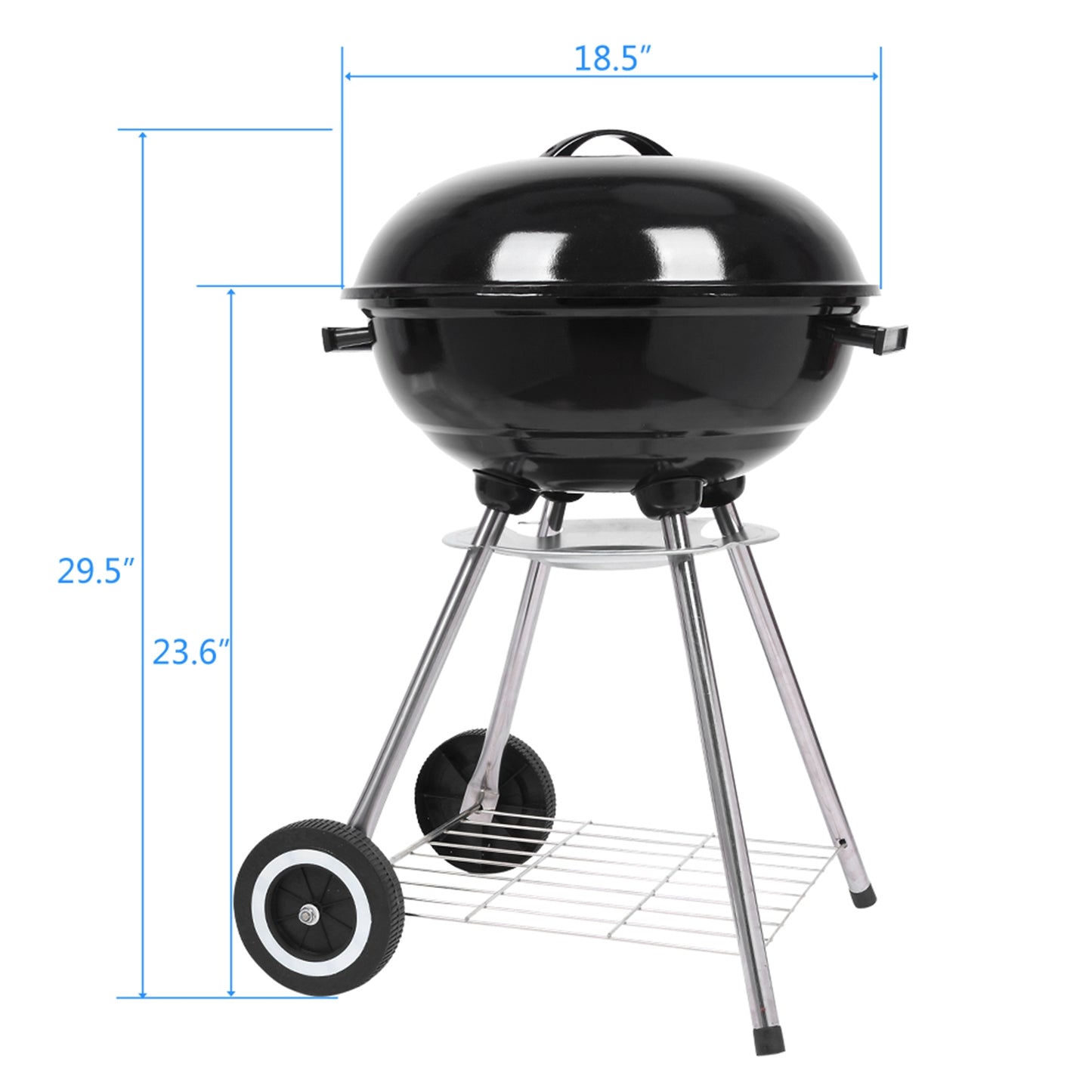 18 Inch Apple Charcoal Stove BBQ Grill For Outdoor Cooking - Craze Trends