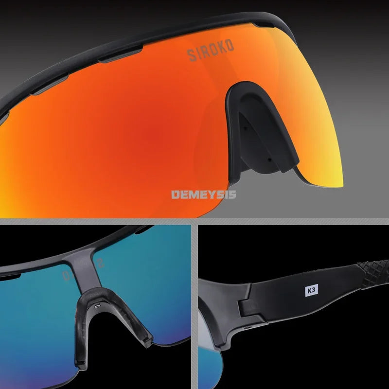 "Outdoor Sports Polarized Cycling Sunglasses with UV400 Protection - 4 Lens Options"