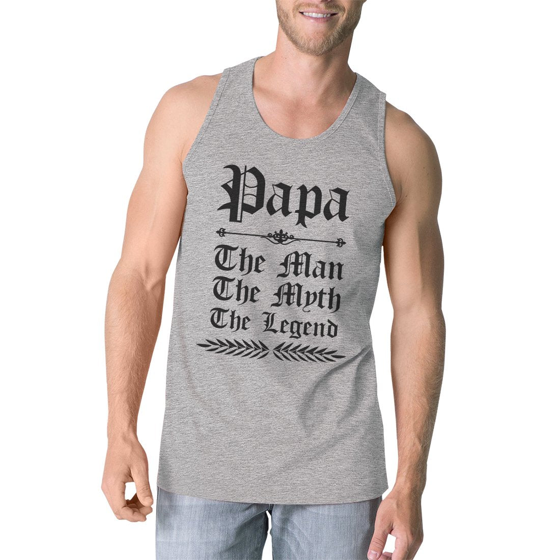 Vintage Gothic Papa Mens Lovely Gym Fathers Day - Craze Trends