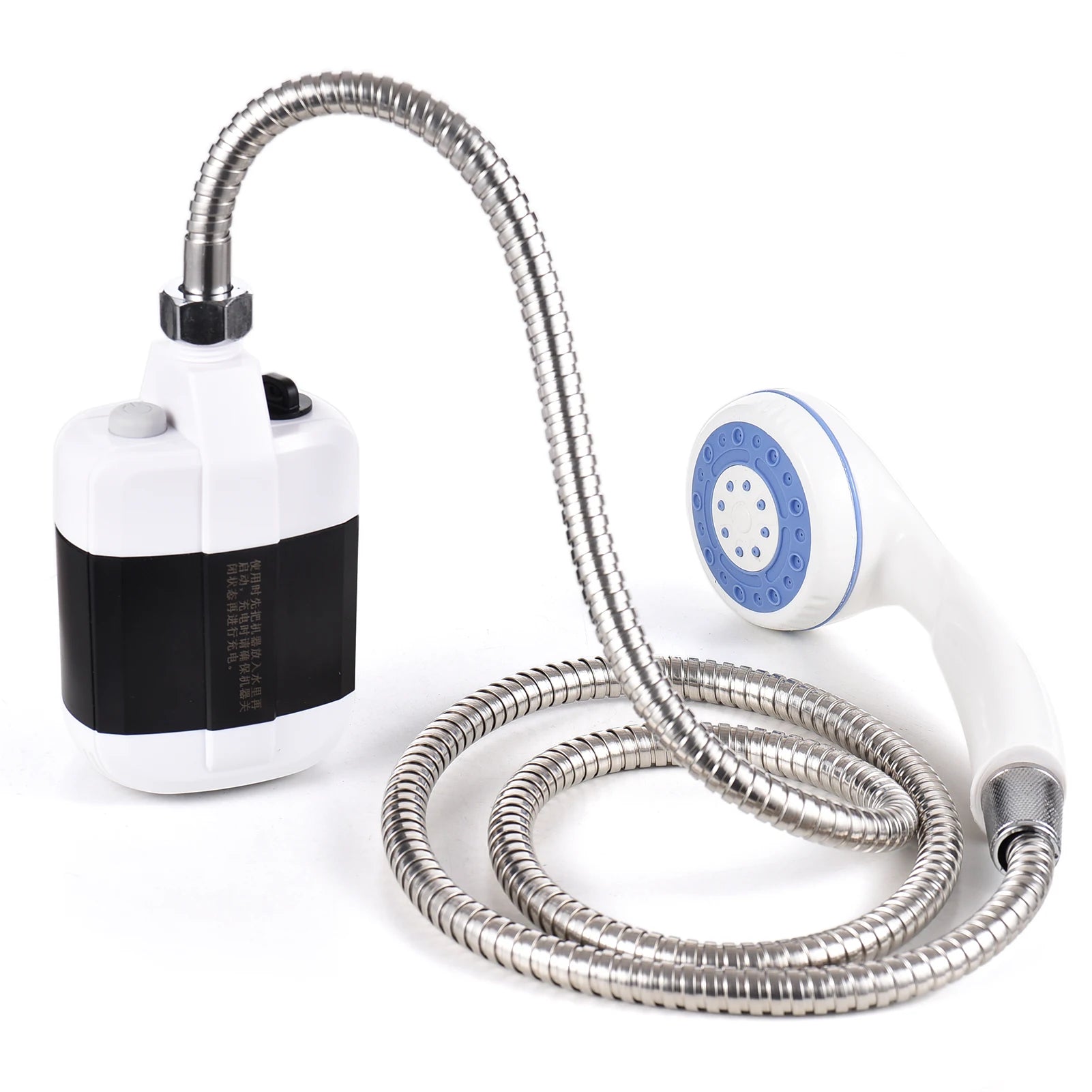 "USB Rechargeable Portable Camping Shower Pump for Outdoor Adventures"