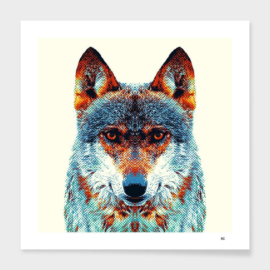 Wolf - Colorful Animals  Frame - Craze Trends