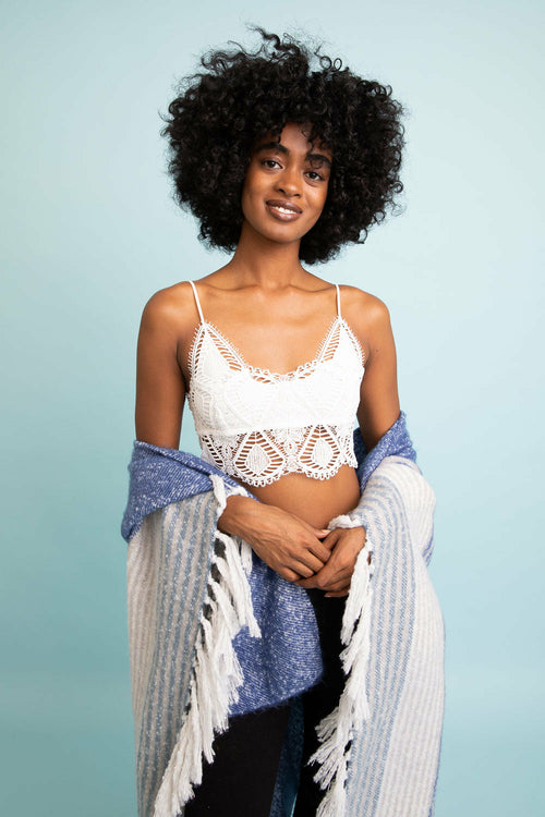 Overlay Crochet Longline Bralette