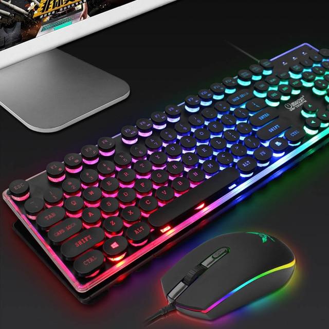 Dragon LED Backlight Gaming USB Wired Keyboard Mouse Set - Craze Trends