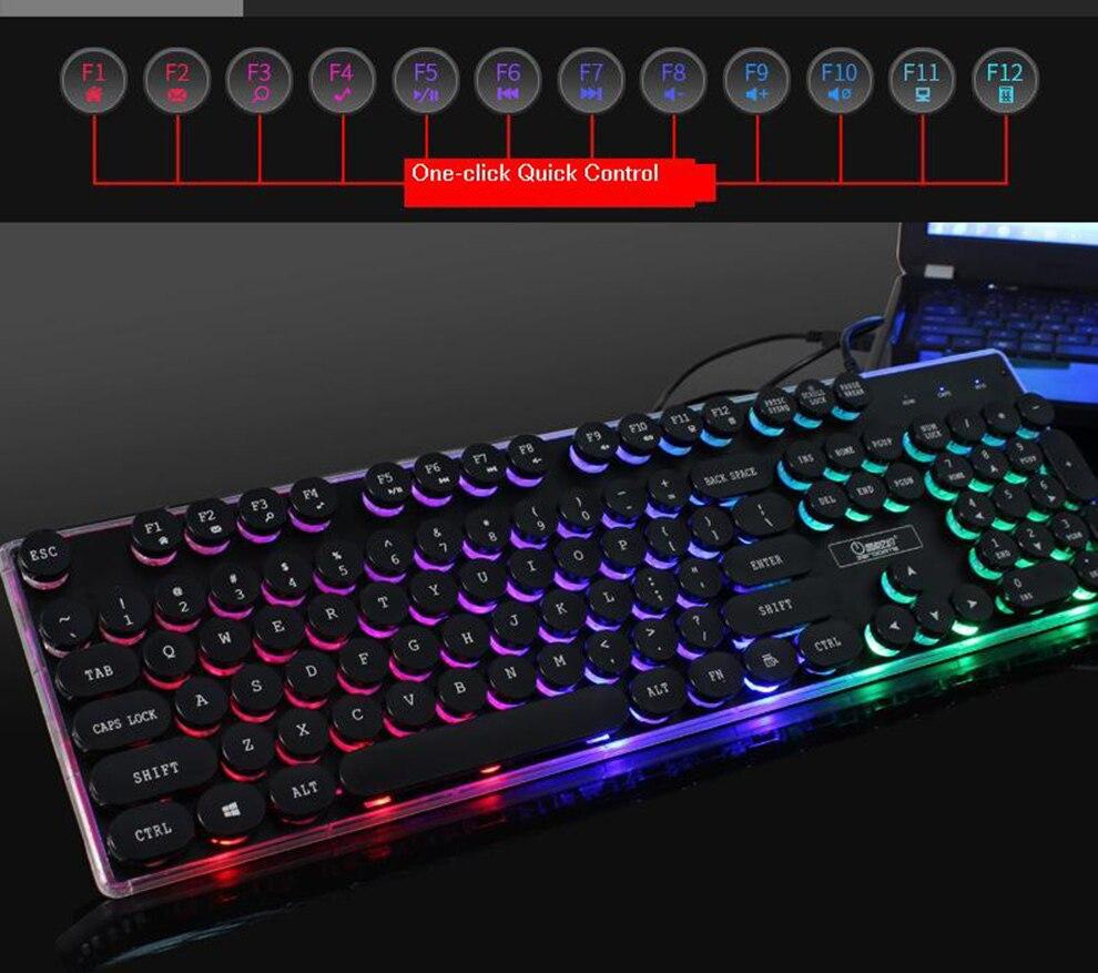 Dragon LED Backlight Gaming USB Wired Keyboard Mouse Set - Craze Trends