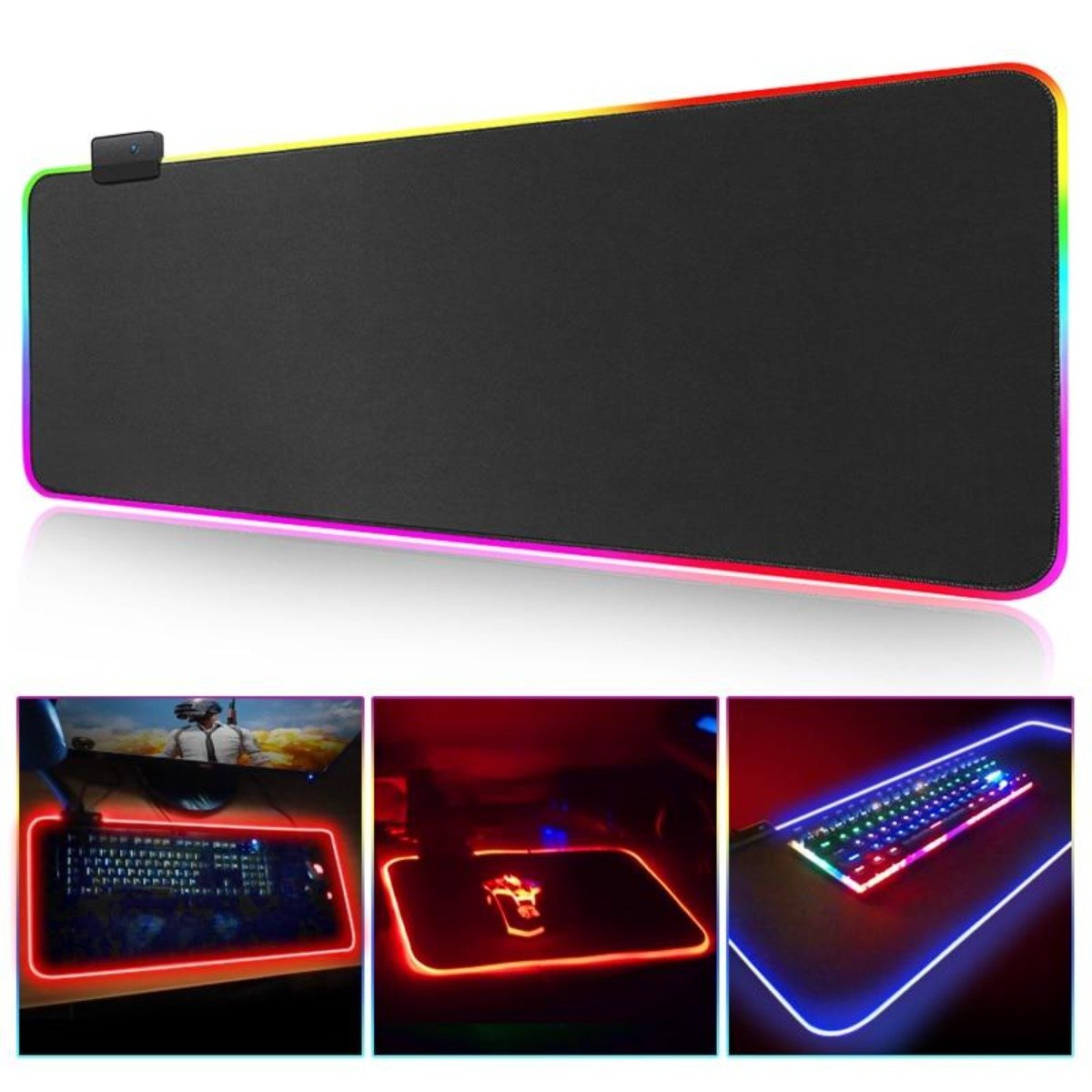 Ninja Dragons RGB Gaming 1 Touch Light Up Mouse Pad - Large Size - Craze Trends