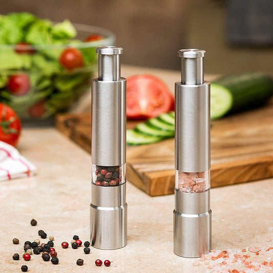 Premium Stainless Steel Salt and Pepper Spice Grinder - Craze Trends