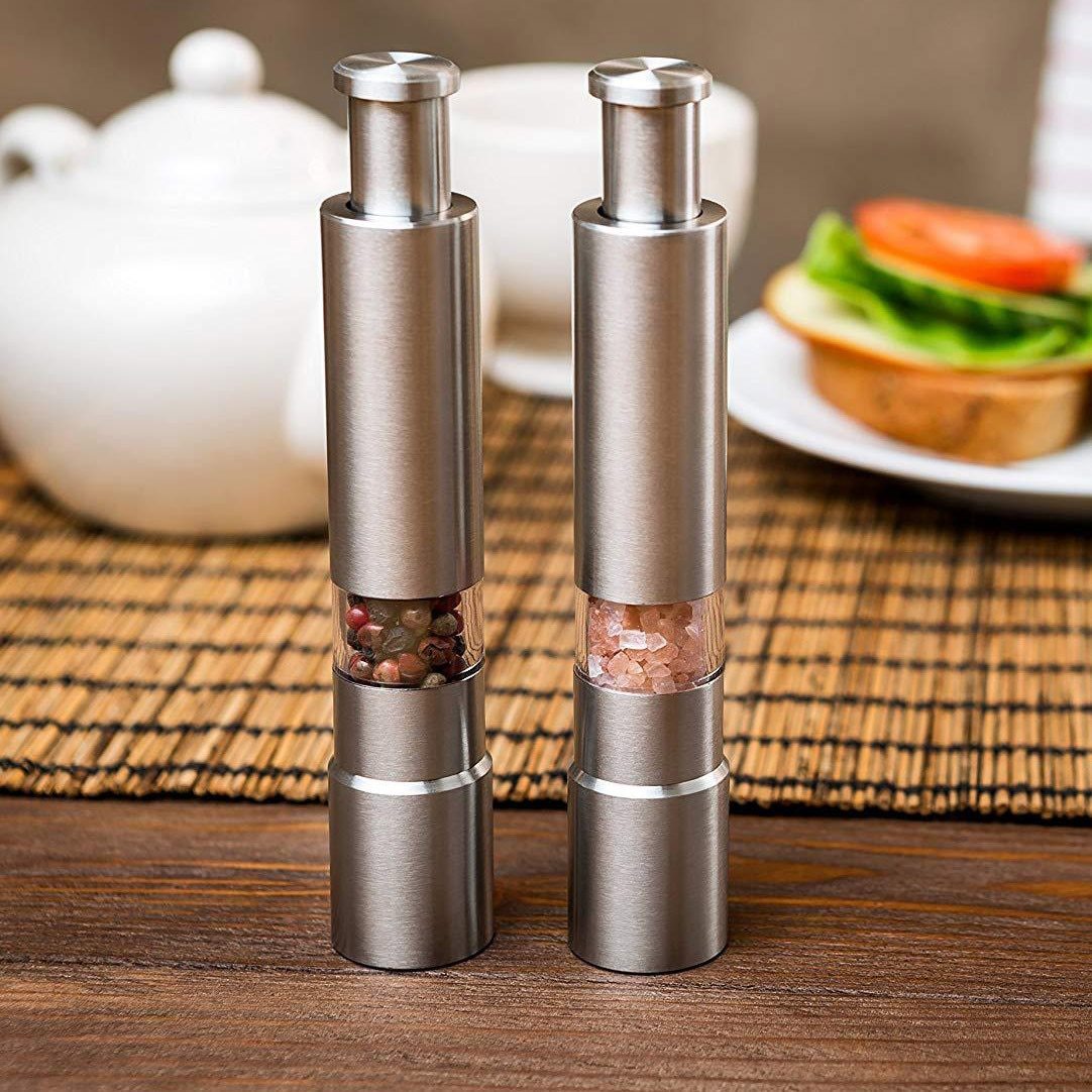 Premium Stainless Steel Salt and Pepper Spice Grinder - Craze Trends