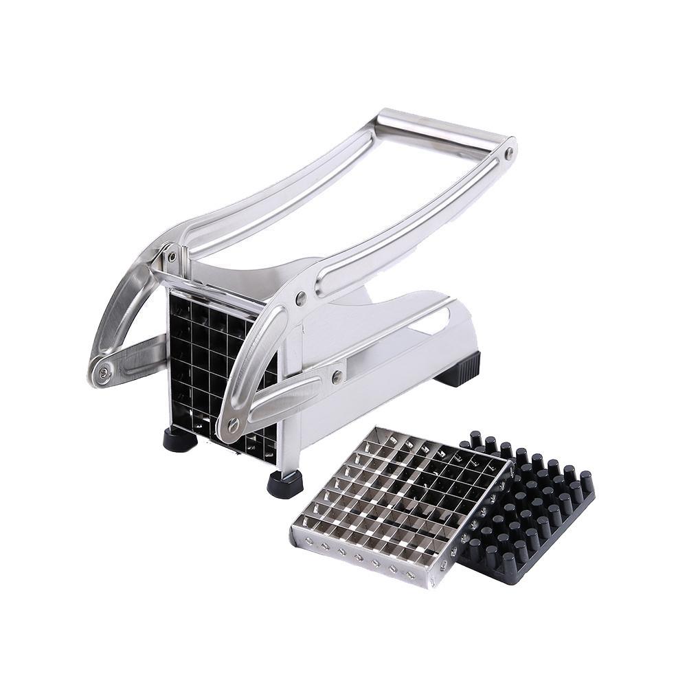 Stainless Steel French Fries and Potato Cutter with 2 Different Blades - Craze Trends