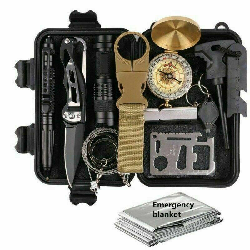 14 in 1 Outdoor Emergency Survival And Safety Gear Kit Camping - Craze Trends