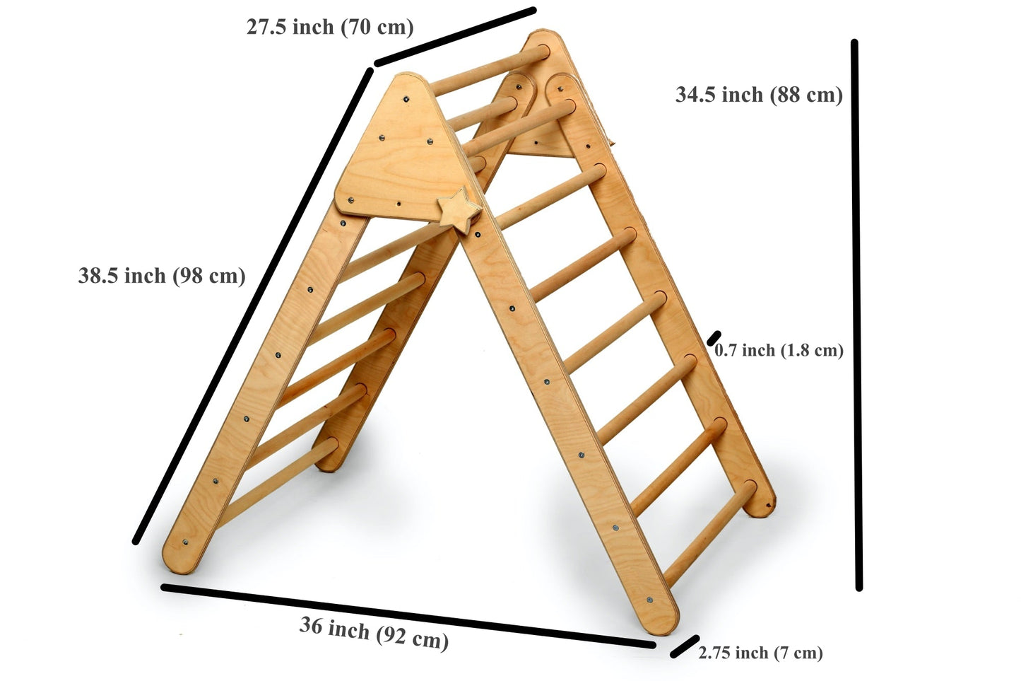 Climbing Triangle and Ladder Ramp - Craze Trends