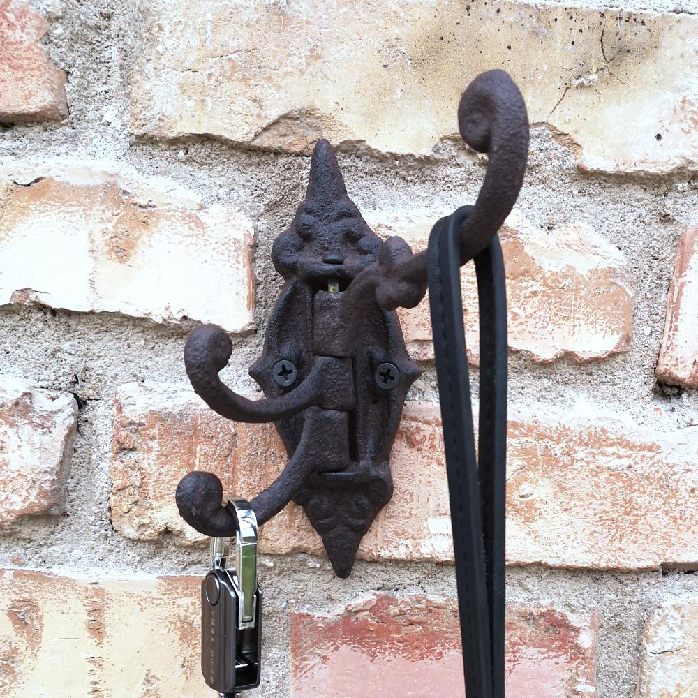 Cast Iron Swivel Wall Hook Bracket with 3 Hooks - Set of 2, 5.75" - Craze Trends