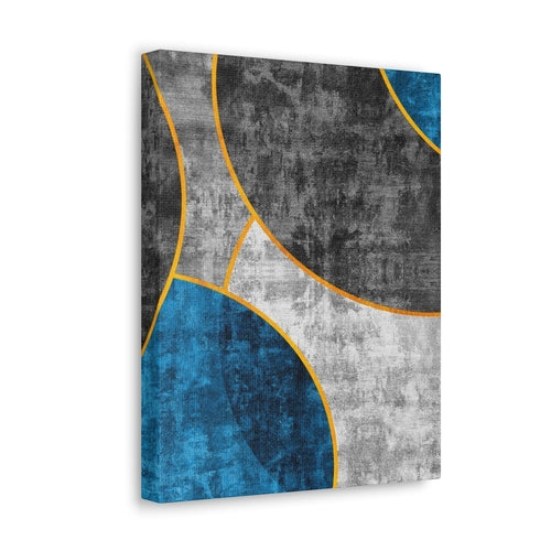 Wall Art Decor, Canvas Print Artwork, Blue Grey Design - Craze Trends