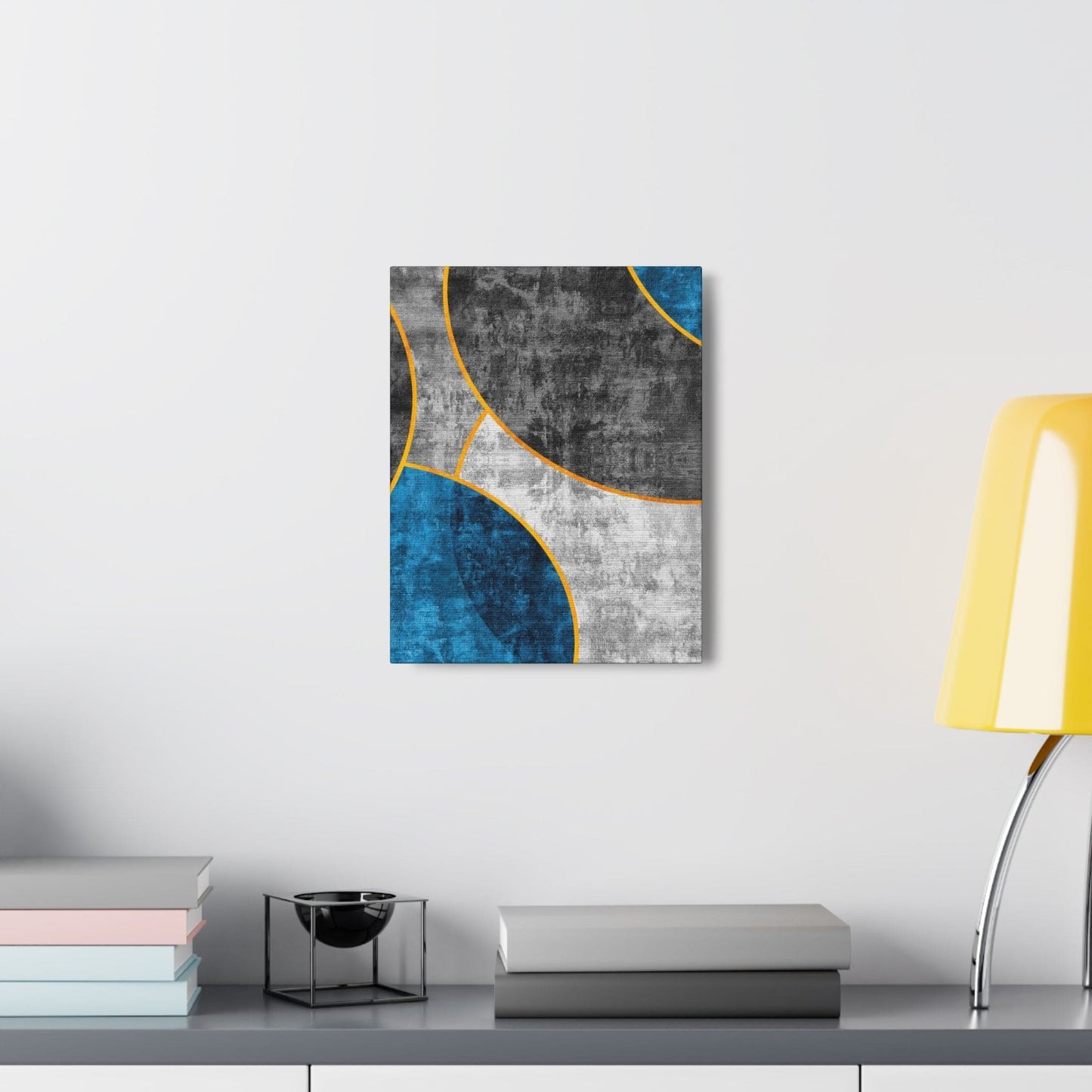 Wall Art Decor, Canvas Print Artwork, Blue Grey Design - Craze Trends